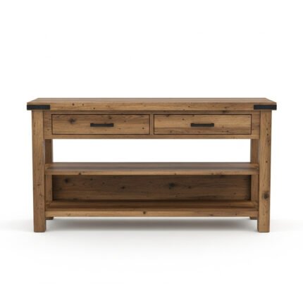 Krelontix Wood Console Table with Storage | Modern Farmhouse Entryway Sofa Table